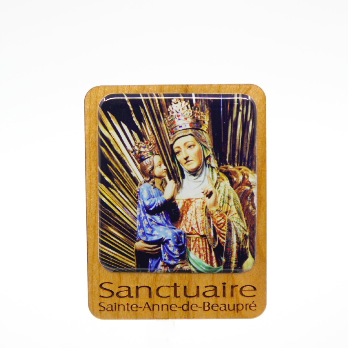 Aimant avec photo de sainte Anne