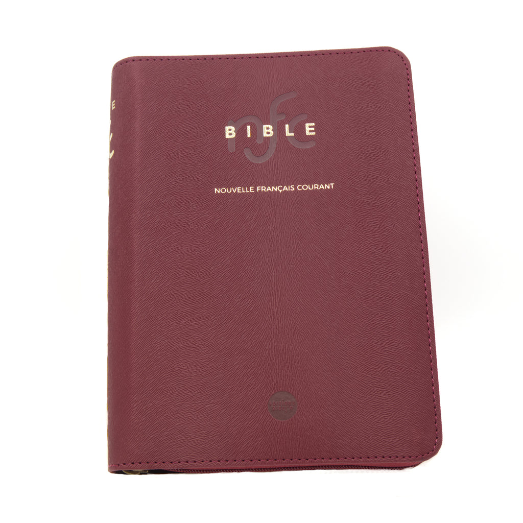 Bible NFC en similicuir avec glissière