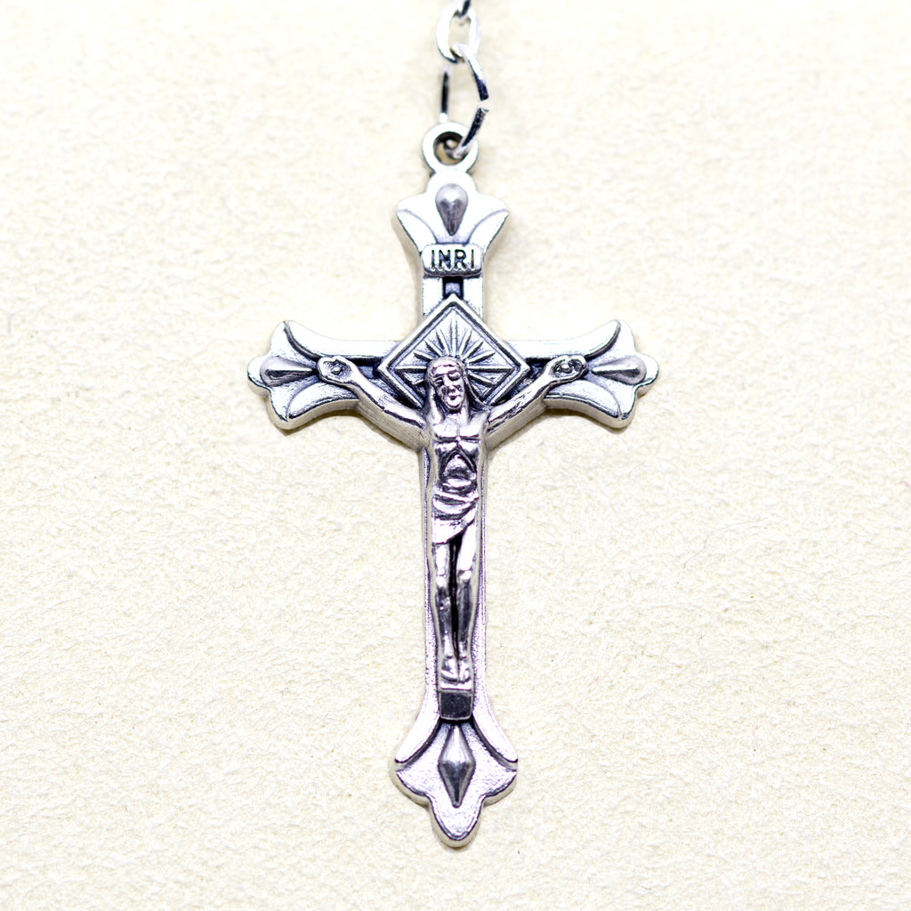 Chapelet cristal avec relique de sainte Kateri