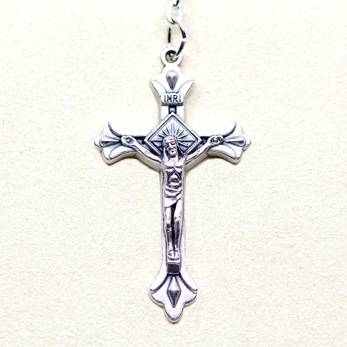 Chapelet cristal avec relique de sainte Kateri