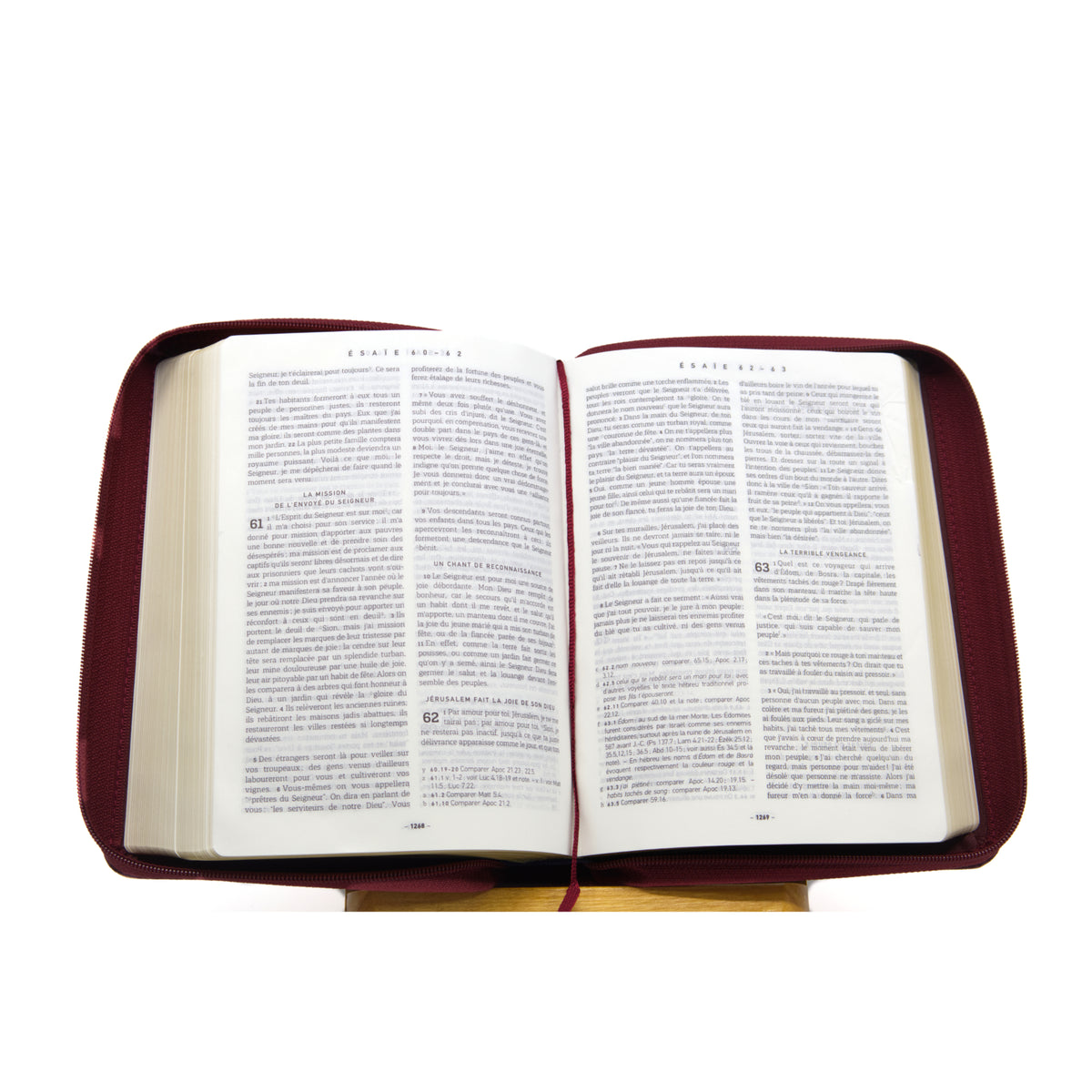Bible NFC en similicuir avec glissière